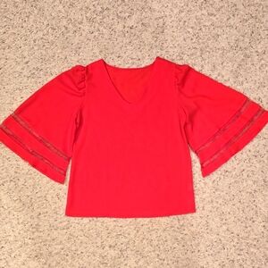 Elegant Red Women's Top